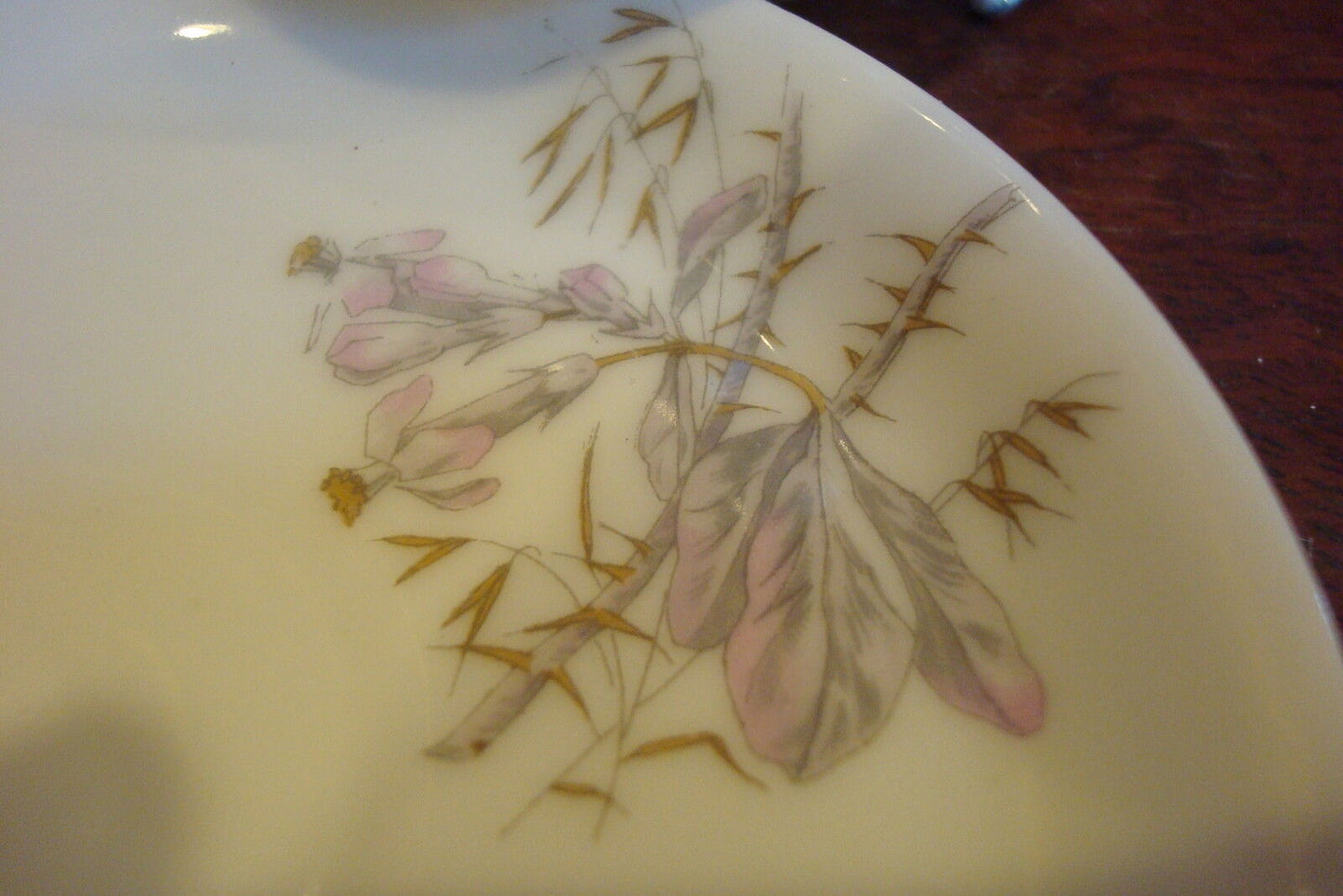 Adolphe Hache & Pepin LeHalleur, Paris c1870 cup /saucer,light purple flowers[a*