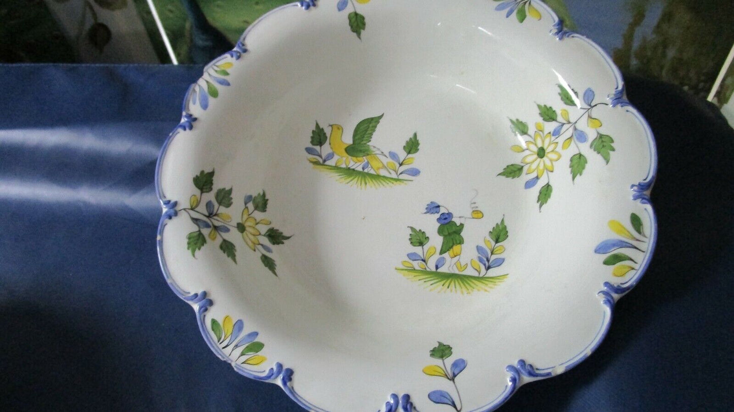 ESTE-CE CERAMICHE ESTENSI ITALY 1950s POTTERY SOUP PLATE BOWL 9 1/2"