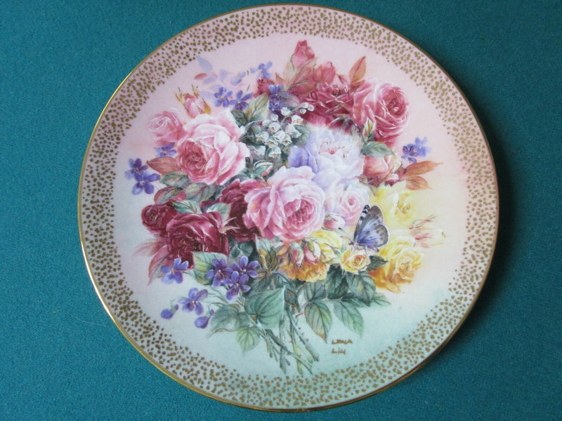 Lena Liu Collector Plates Butterflies Roses Fantasy Dahlia Pick 1