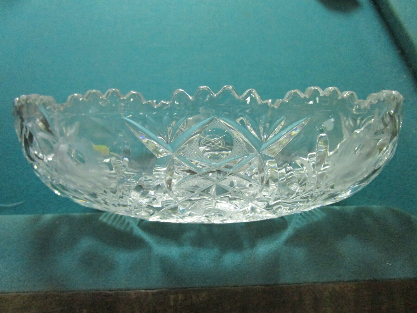 AMERICAN BRILLIANT PERIOD OVAL BOAT BOWL  3X 10 X 6"