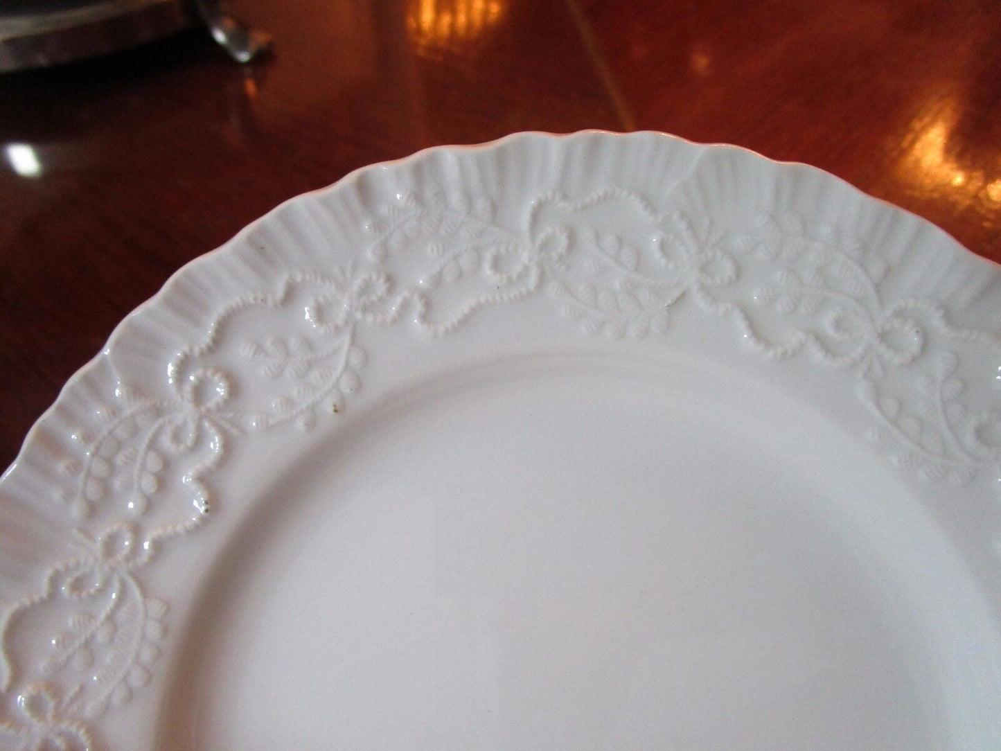 WEDGWOOD TRIO CUP /SAUCER CAKE PLATE "CLAIRE" PATTERN FOR RALPH LAUREN[117]