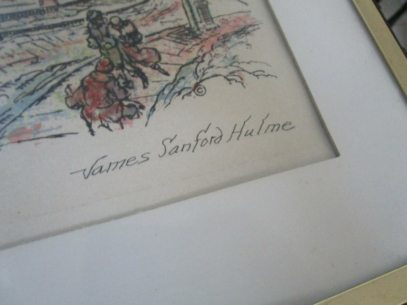 James Sanford Hulme  NY SERYGRAPH BROOKLYN BRIDGE - WASHINGTON SQUARE PICK1