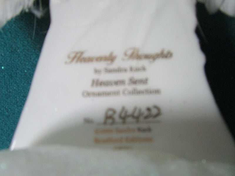 Heaven Sent Ornaments 3 Angels In Clouds By Sandra Kuck. The Bradford Editions^^