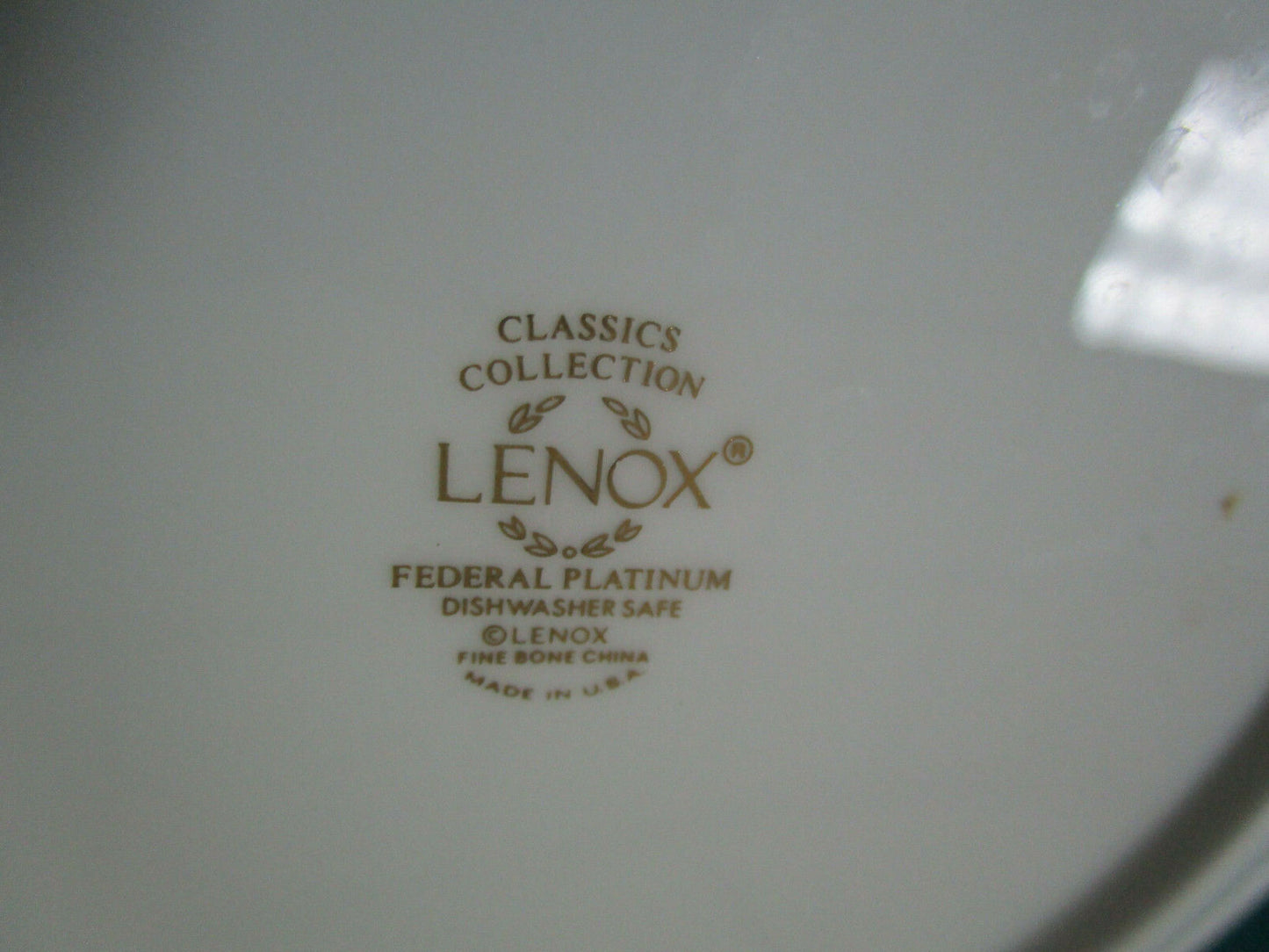 WEATHERLY PATTERN BY LENOX BOWLS DINNER PLATES CUP SAUCER FEDERAL PLATINUM WHEAT