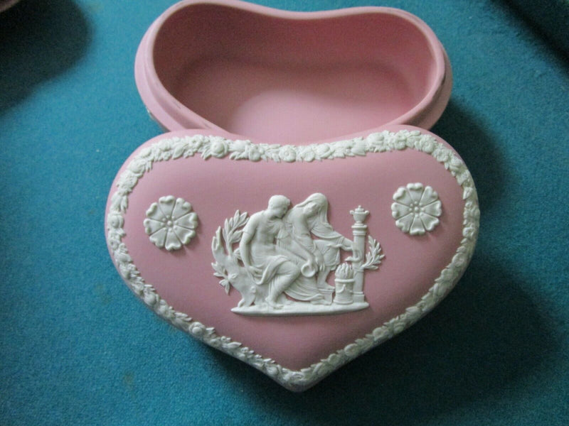 “Wedgwood” Pink Jasperware Trinket Box Vanity Dishes Pick One