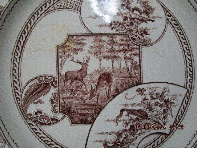 ANTIQUE WARWICK ENGLAND AESTHETIC COLLECTOR PLATE 10.25" ^^