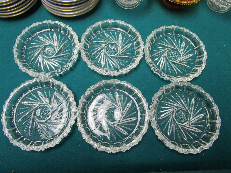 SALT DISHES PRESSED GLASS PORCELAIN B&G DAVID'S START PICK 1 SET
