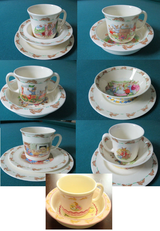 Royal Doulton England Bunnykinds  CHILDREN PLATES CUPS BOWLS ORIGINAL pick1 ^^
