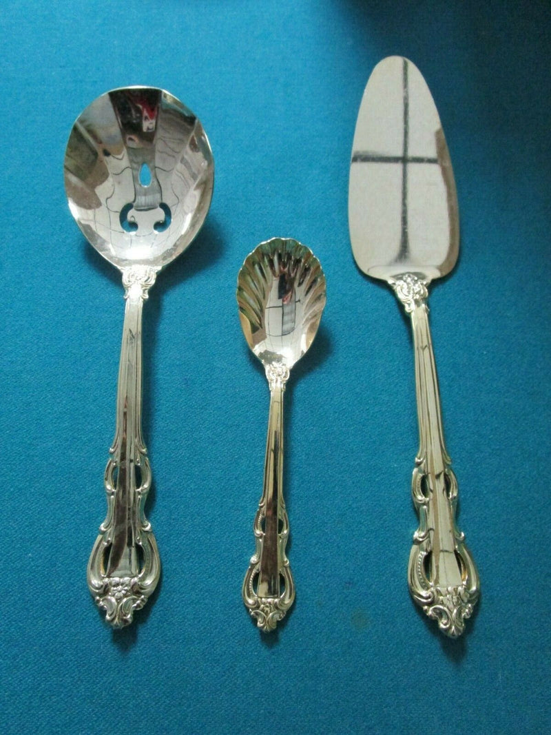 SERVERS CUTLERY TOWLE, OXFORD, SUPREME, FRANCE STERLING WOOD, GODINGER PICK1