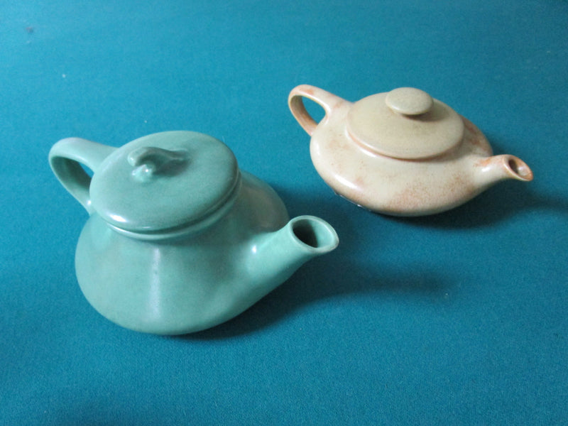 Flat Ceramic Teapot Tea For One -  Beige - Pick One^^^