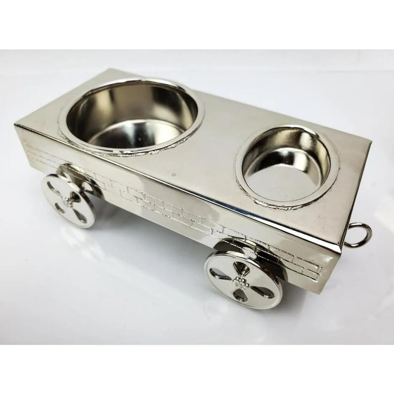 Elegant Silver Plated Havdalah Set - includes havdalah holder, besamim holder, a