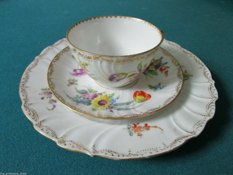 Dresden Germany Coffee Cup And Saucer, Trio Floral Pick One ^^