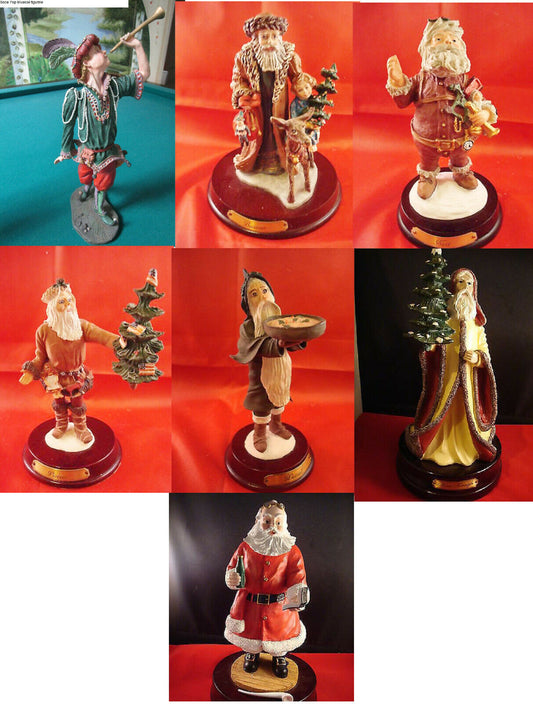 DUNCAN ROYALE FIGURINES SANTA BAVARIAN, TUMPET, NAST, CIVIL WAR, WASSAIL PICK1