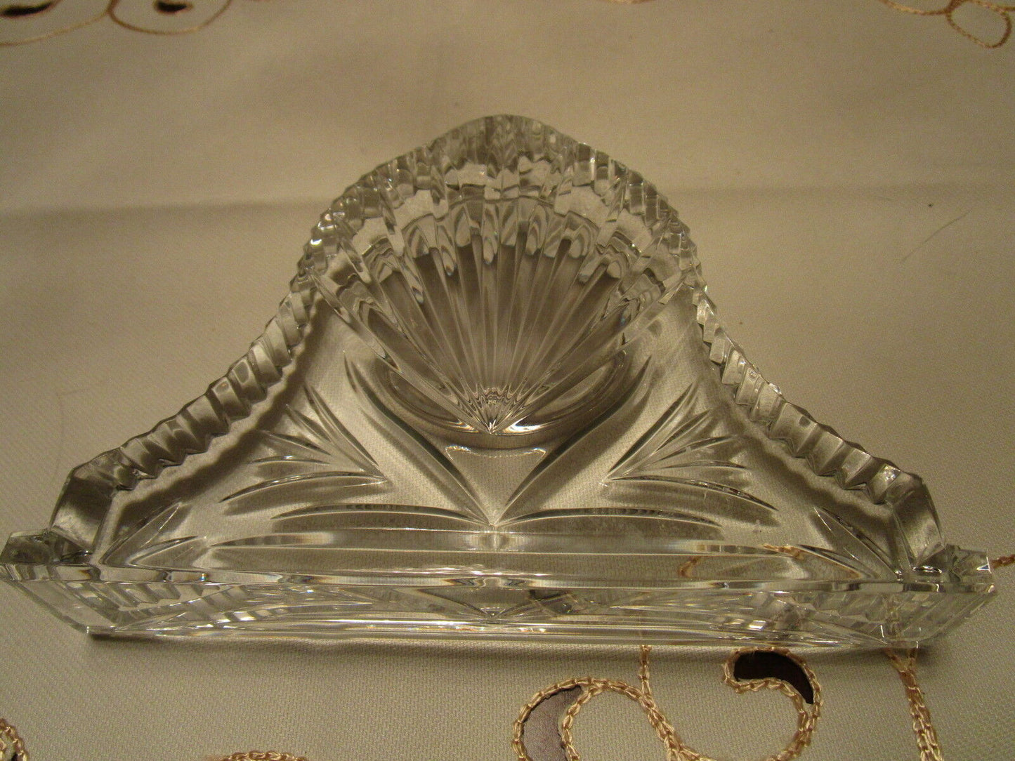 Waterford Ireland Crystal Mantel Shelf Desk Clock[A]