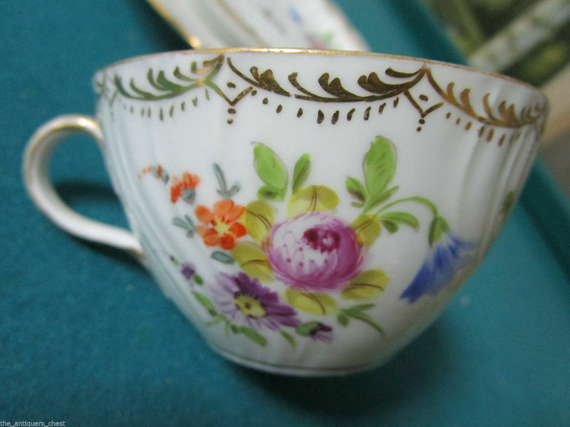 Dresden Germany Coffee Cup And Saucer, Trio Floral Pick One ^^