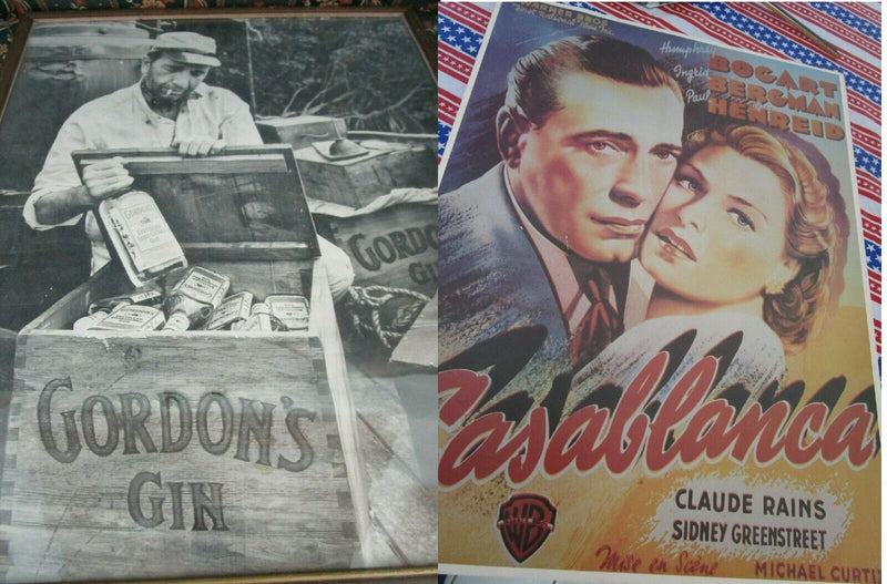 Humphrey Bogart Gordons Gin Advertising - Casablanca Print Pick 1