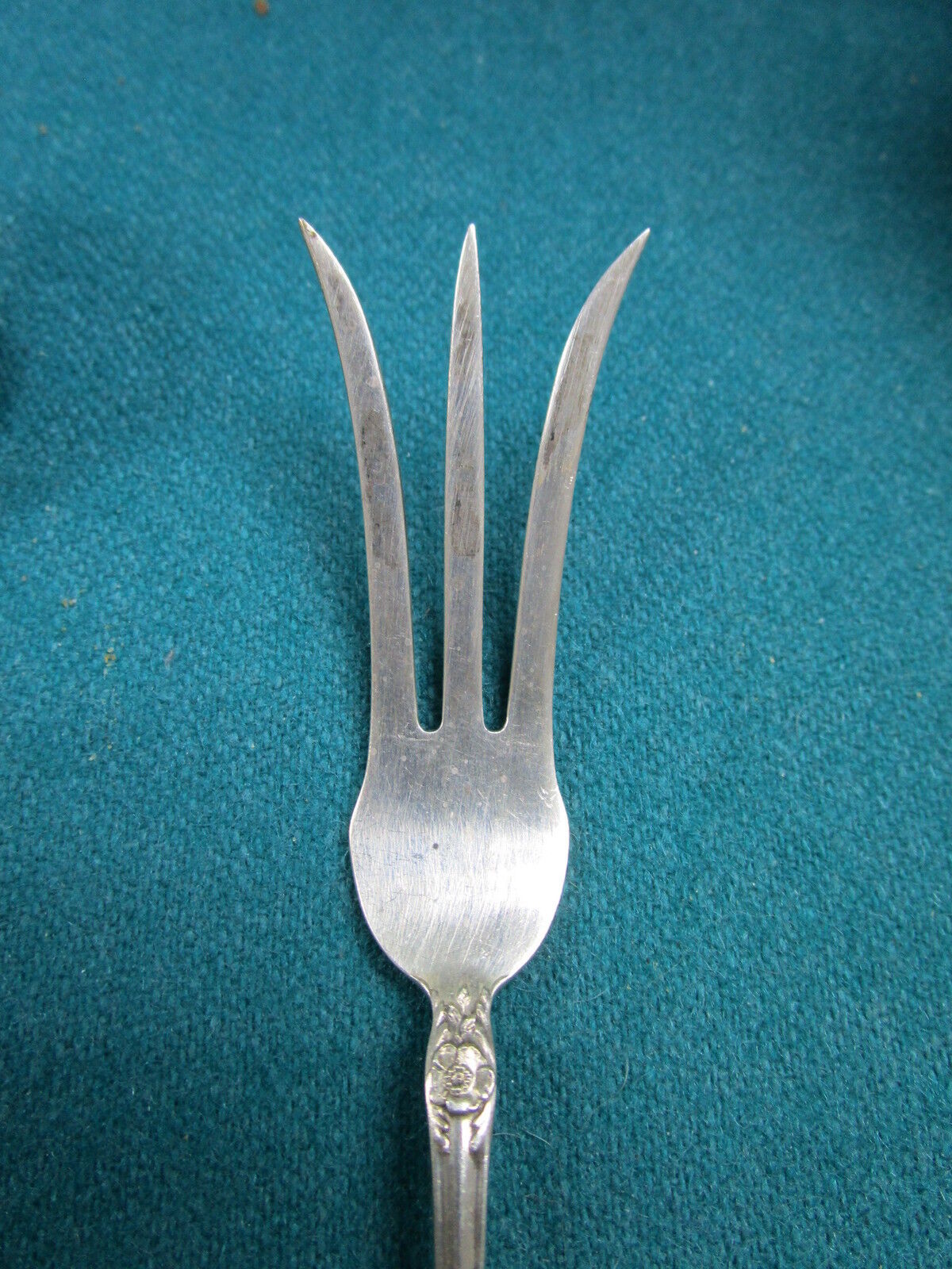 Watson Sterling pair of servers,spoon and fork, 5 1/2" Meadow Rose [silv]