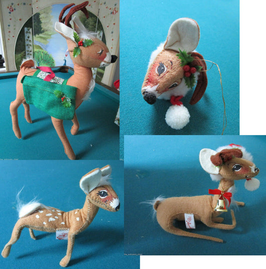 ANNALEE CHRISTMAS DOLLS REINDEERS PICK ONE