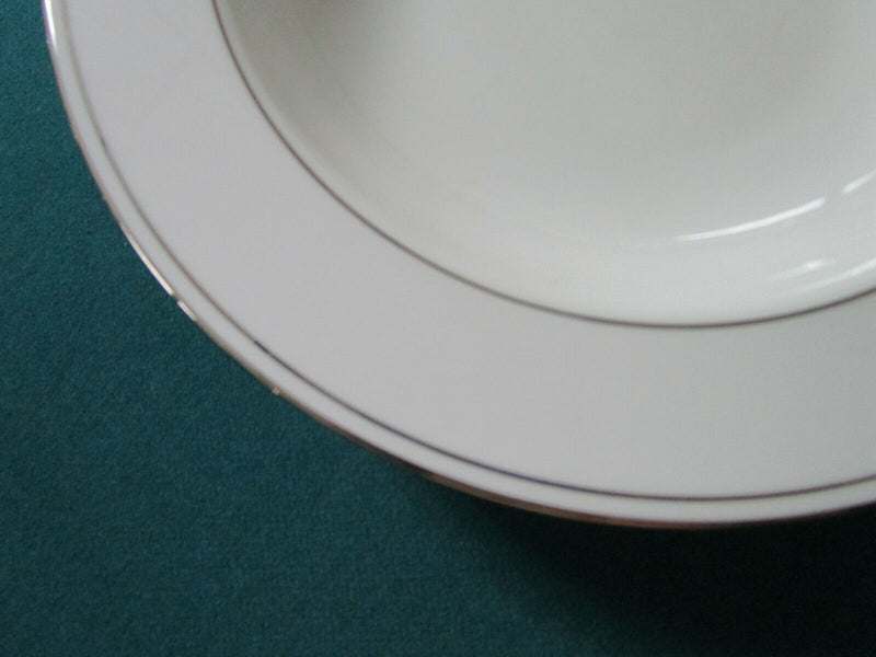 Weatherly pat. By Lenox bowls dinner plates cup saucer federal platinum wheat ^^