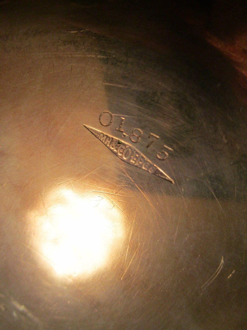 MARTIN HALL CO COVERED CASSEROLE SILVERPLATE  STAMPED  6 X 12 X 10"