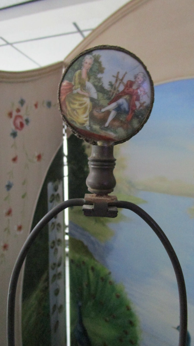 CAPODIMONTE STYLE TABLE BOUDOIR LAMP 25"