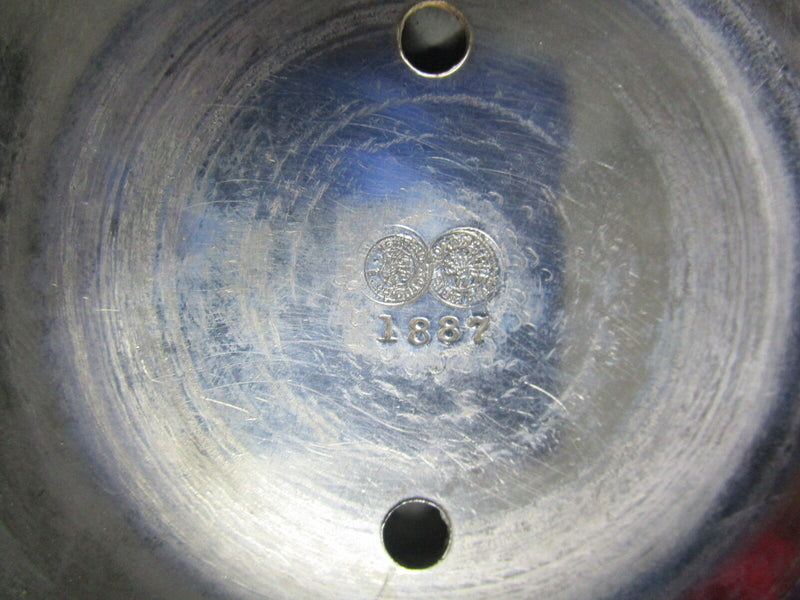 Meridien Silverplate 1887 Bride/Bridal  footed Basket decorated with birds[*]