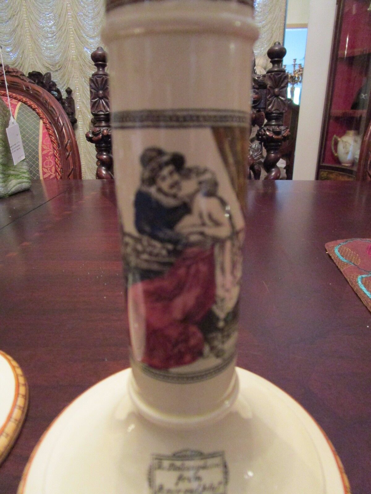 ADAMS CANDLE HOLDERS ROMEO AND JULIET, SHAKESPEARE, ENGLAND ORIG [TOP1]