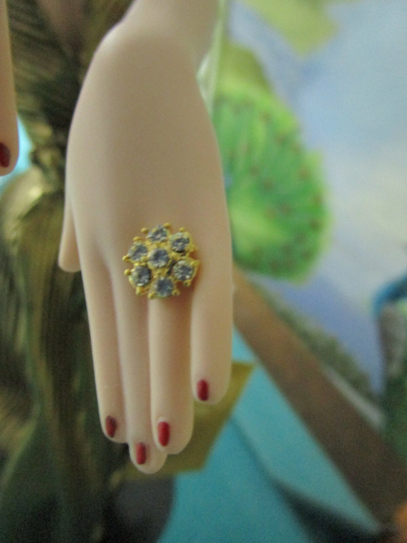 1990s FRANKLIN HEIRLOOM GOLDEN GLITTERING MARILYN DOLL, NEW 19" doll