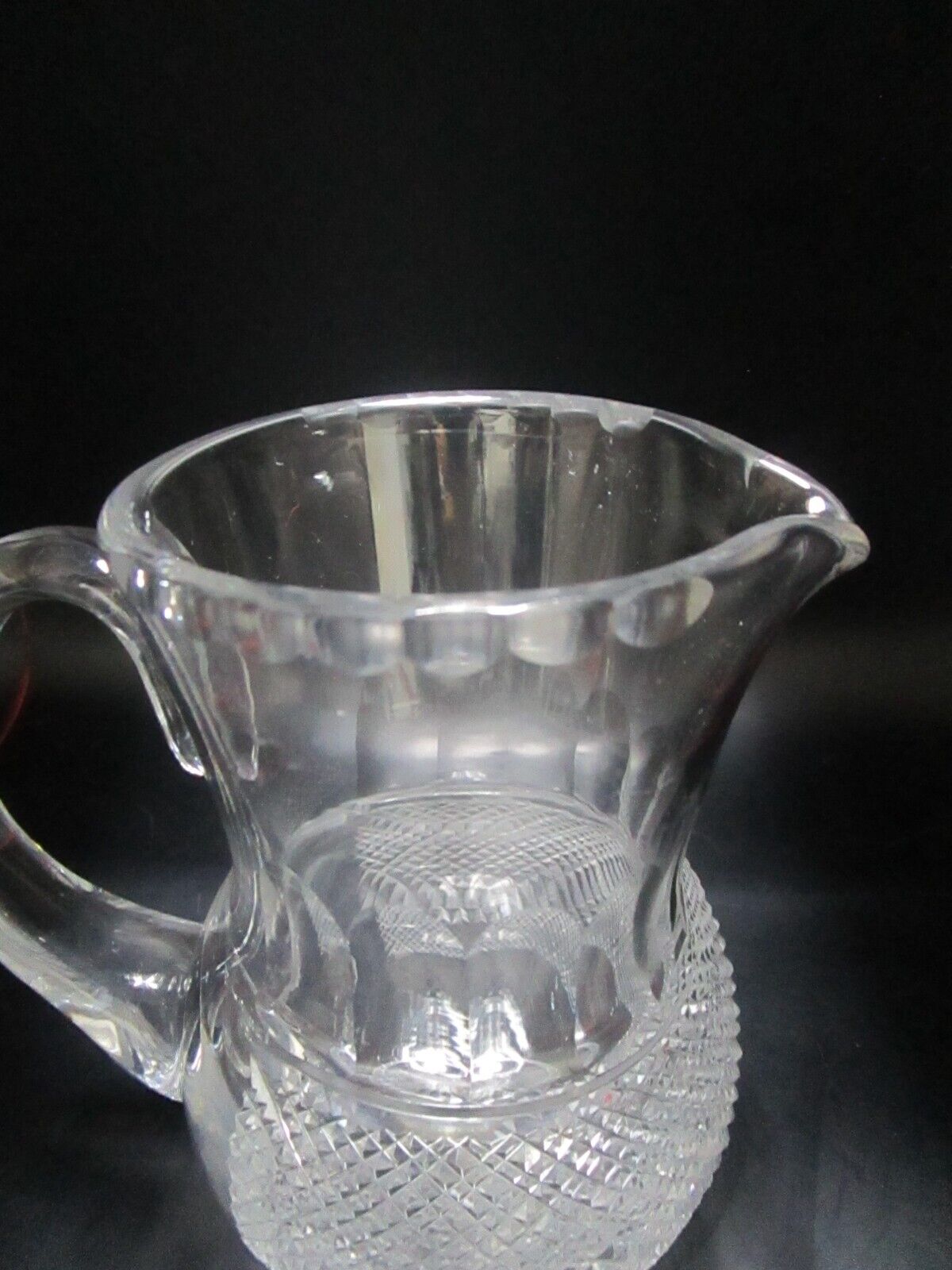 THISTLE CUT BY EDIMBURGH CRYSTAL SCOTLAND PITCHER JUG 7 1/4"