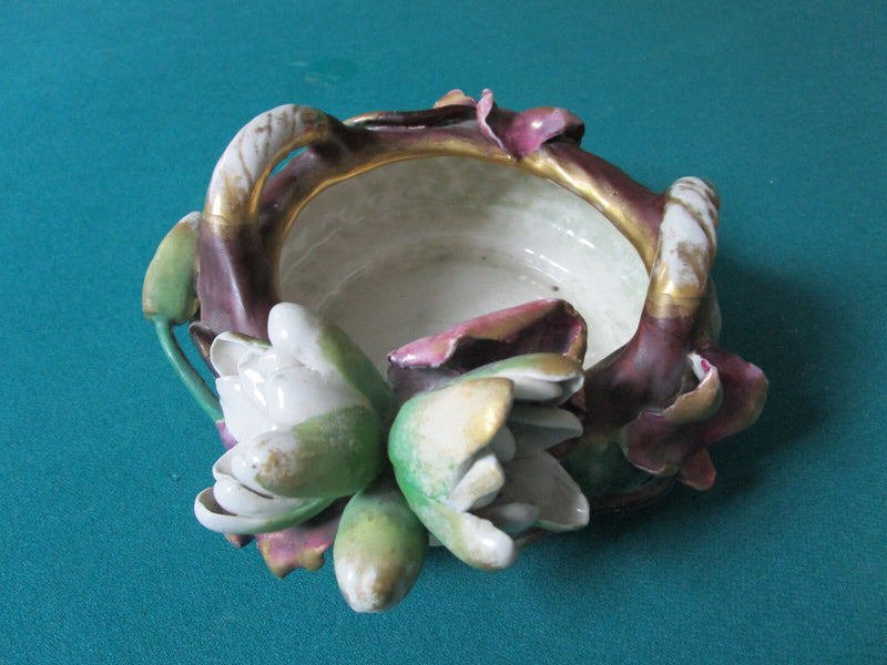 Austrian RSK Turn Teplitz Riessner Stellmacher FLORAL BOWL GORGEOUS 5 X 7"