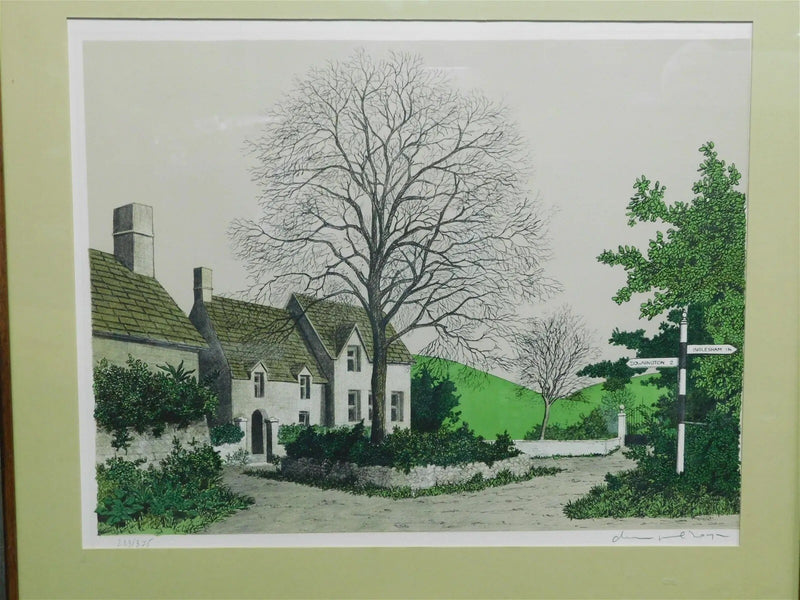 Framed lithograph by Denis Paul Noyer (French 1940-) STREET SCENES PICK1