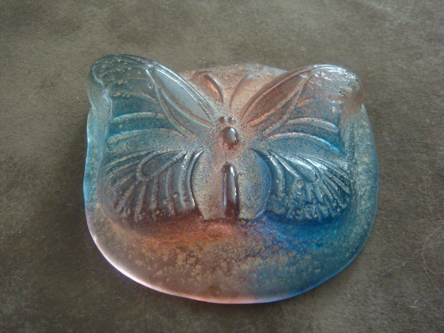 The House Glass UK paperweight butterfly shaped, multicolor, [2-PW]