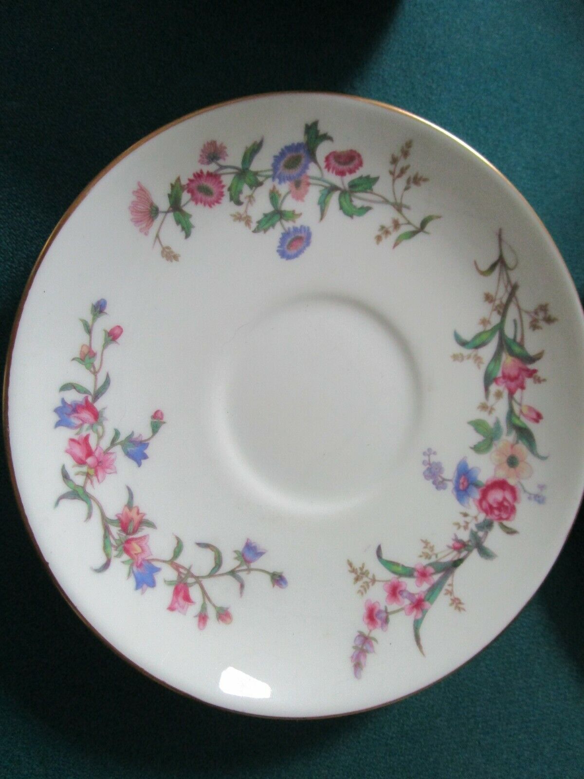 WEDGWOOD DEVON SPRAYS ENGLAND TRAY -  TRIO CUPS SAUCER PLATE PICK1 ^^