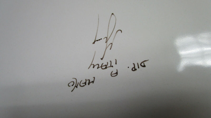 DERUTA ITALY DIP A MANO CERAMIC BOWL PLATES CUP SAUCER FRUITS BLACK RIM PICK 1