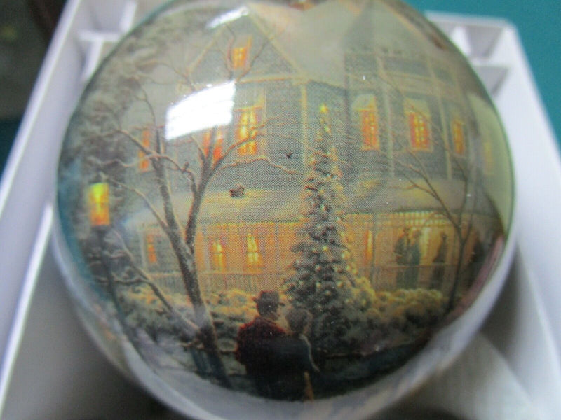 2011 THOMAS KINKADE  CHRISTMAS ORNAMENT 3 X 3" ^^