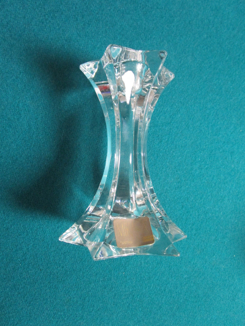 Mikasa Crystal Candle Holder 4 1/2" Tall [*GL-10]