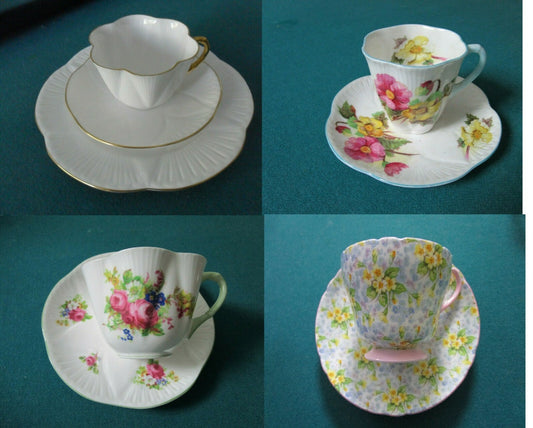 Shelley Trio Cup Saucer Regency 3 Pcs- Begonia 2 Pcs- Roses 2 Pcs -Chintz Pick1
