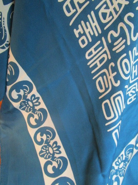 Chinese silk square alphabet letters scarf