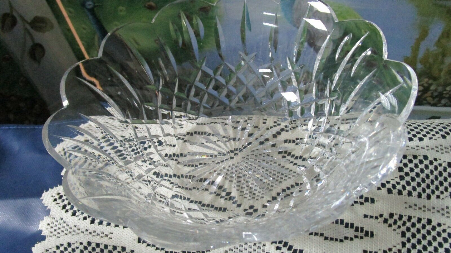 WATERFORD CRYSTAL BOWL BROOKSIDE 3 1/2 X 9" NEW NO BOX