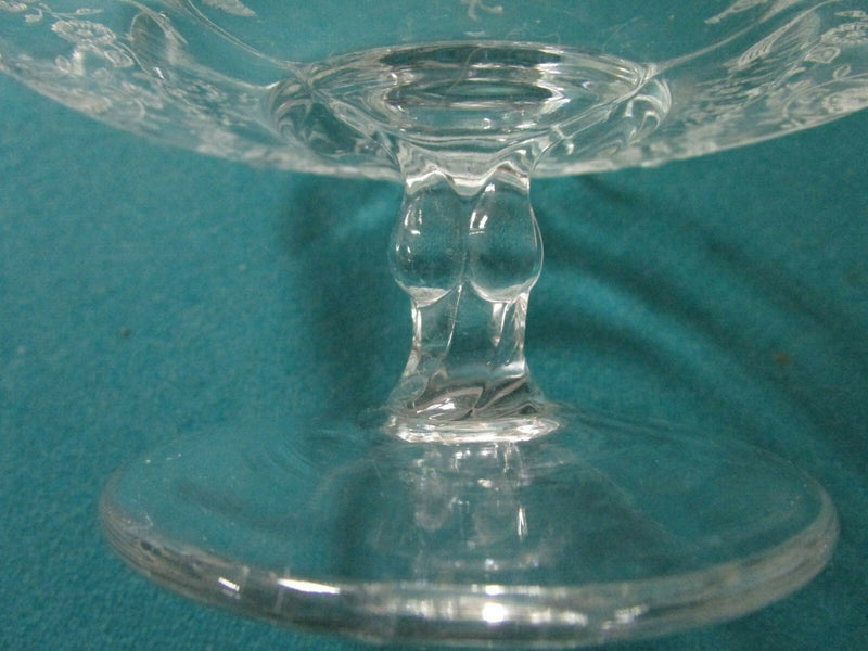 ELEGANT GLASS HEISEY FOOTED DISH /TIFFIN RUFFLED BORDER VASE PICK 1