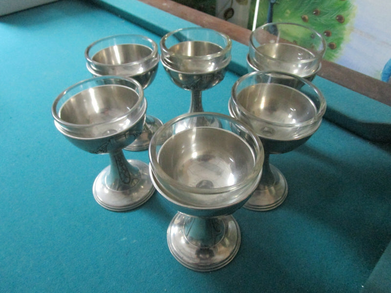 KAYSERZINN PEWTER BOAR HORSE STAG TANKARD AND CUPS - TRAY-CUPS W/ INSERT PICK1