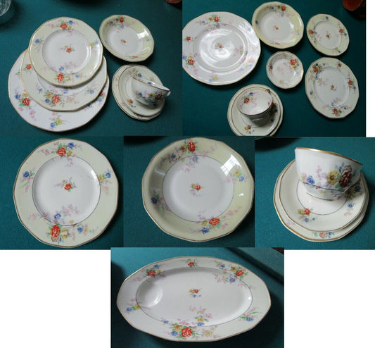 Antique Theodore Haviland Limoges Jewel Pattern Dinner Settings Plates Pick1
