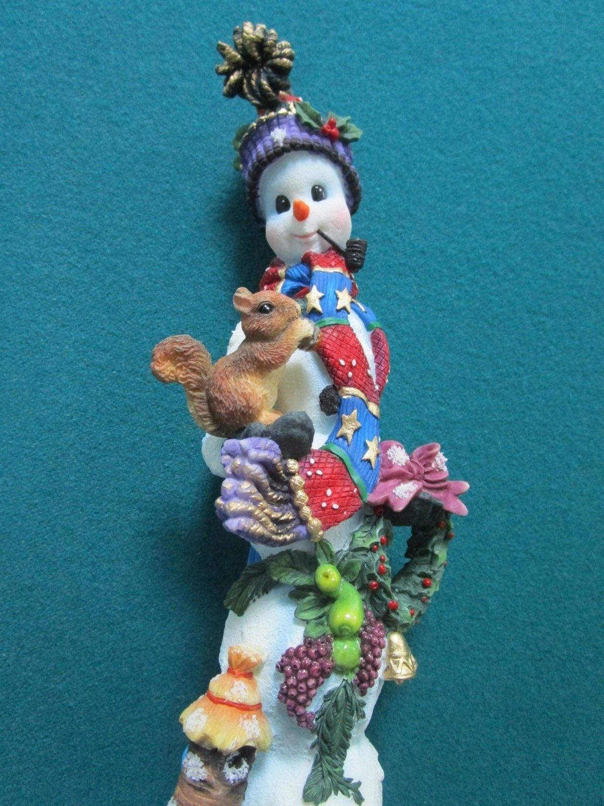 9" LENOX WINTER COMPANION SNOW MAN PENCIL SCULPTURE NIB orig