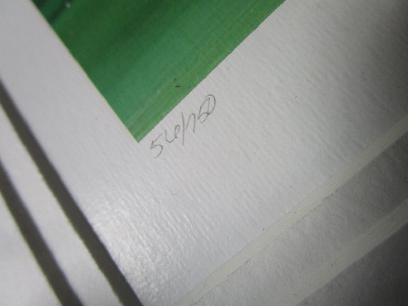 SERIOLITHOGRAPH  VICTOR SPAHN "GOLF # 2" W/ CERTIFICATE,  PENCIL SIGNED NUMBERED