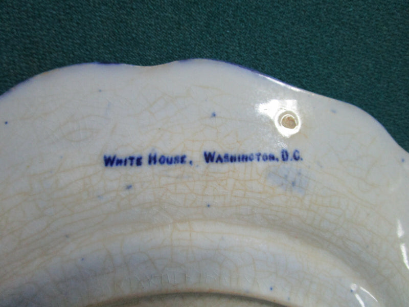 ANTIQUE FLOW BLUE PLATE GENERAL LEE BATTLE OF GETTYSBURG, ORIENTAL  ASHWORTH PIC