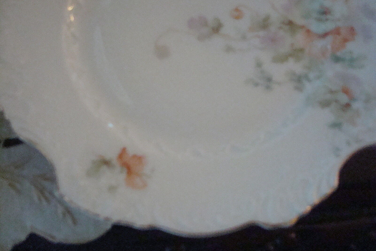 Antique 5 Dessert plates HERMANN OHME, c1920s, GERMANY FLORAL ^^