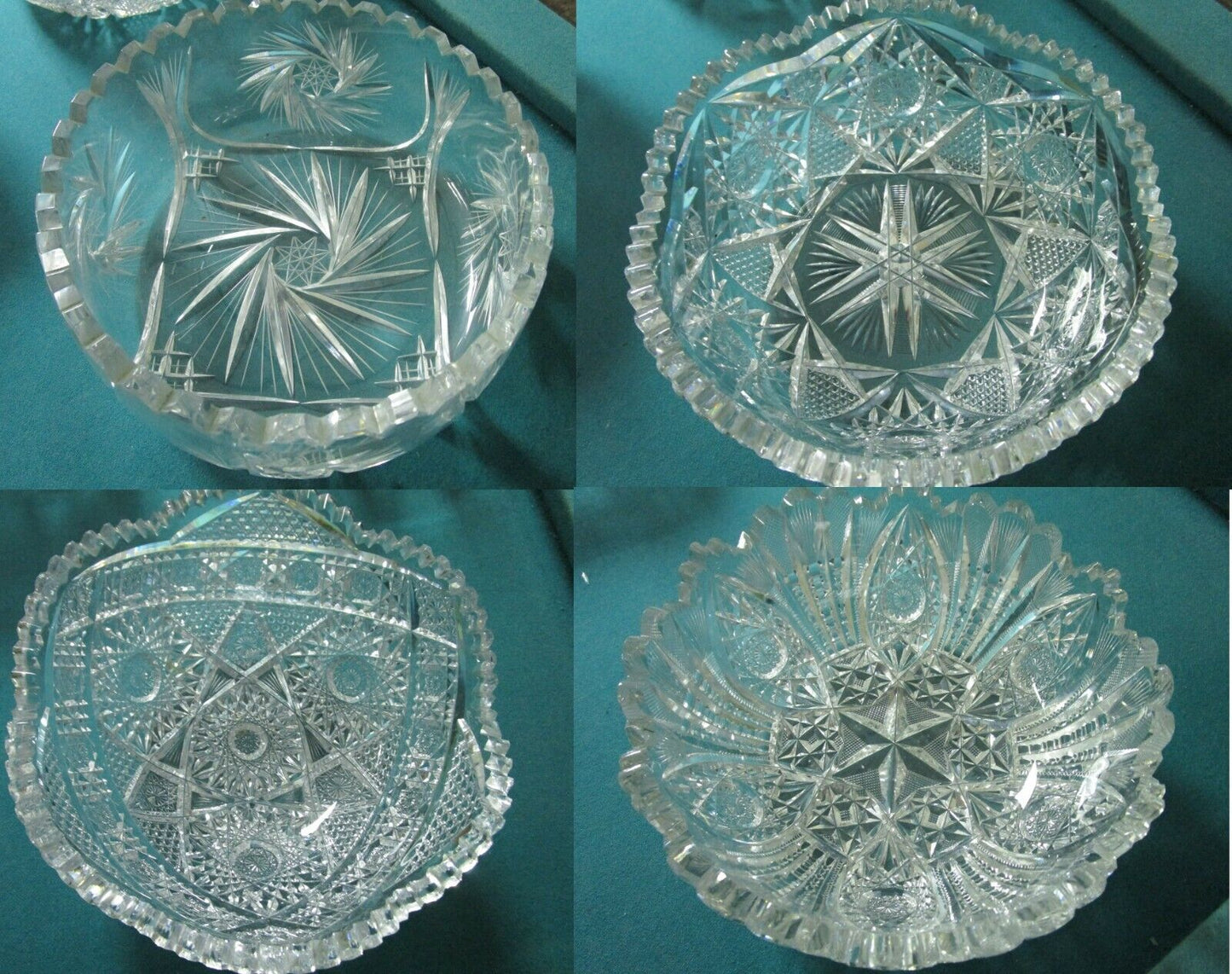 AMERICAN BRILLIANT CRYSTAL CUT BOWLS PICK 1