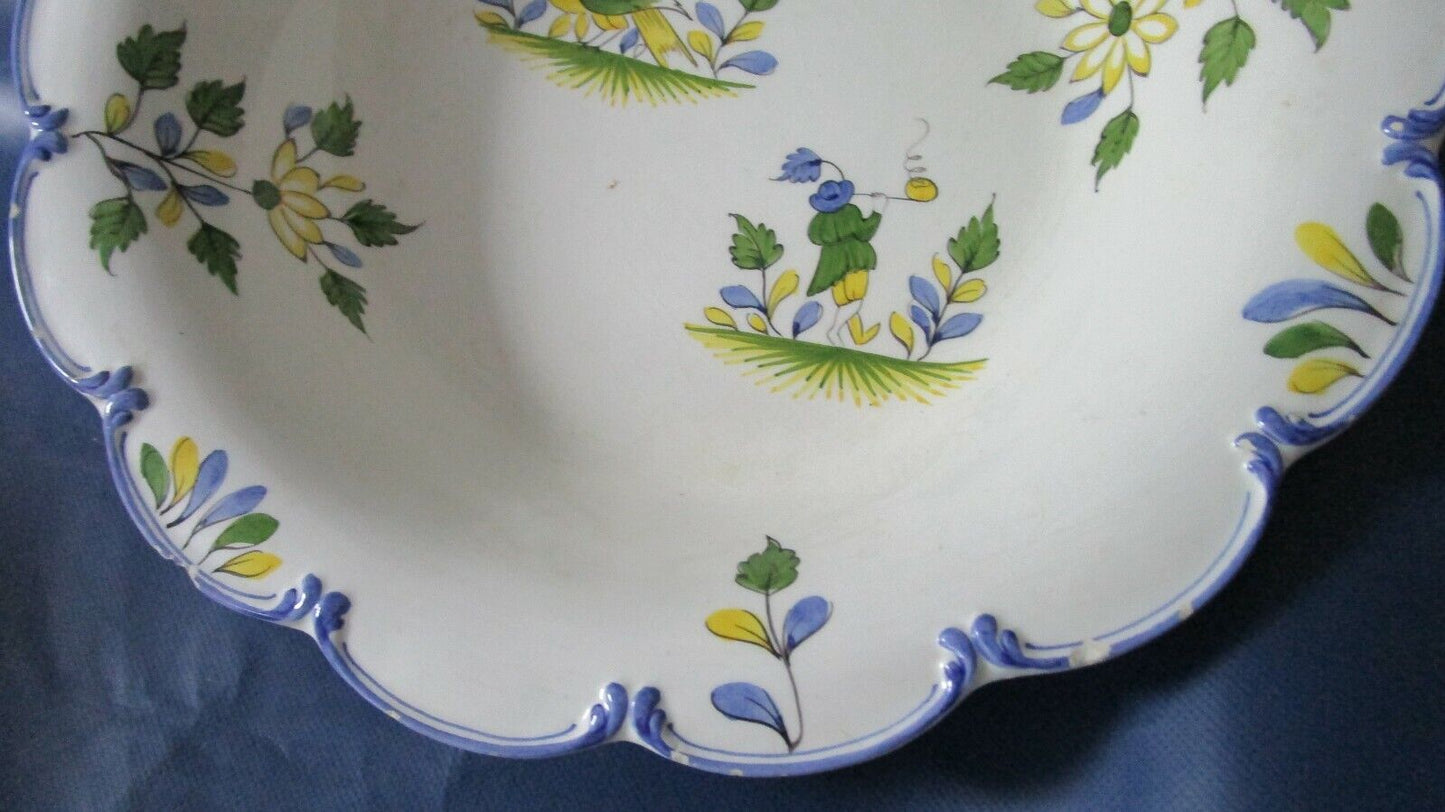 ESTE-CE CERAMICHE ESTENSI ITALY 1950s POTTERY SOUP PLATE BOWL 9 1/2"