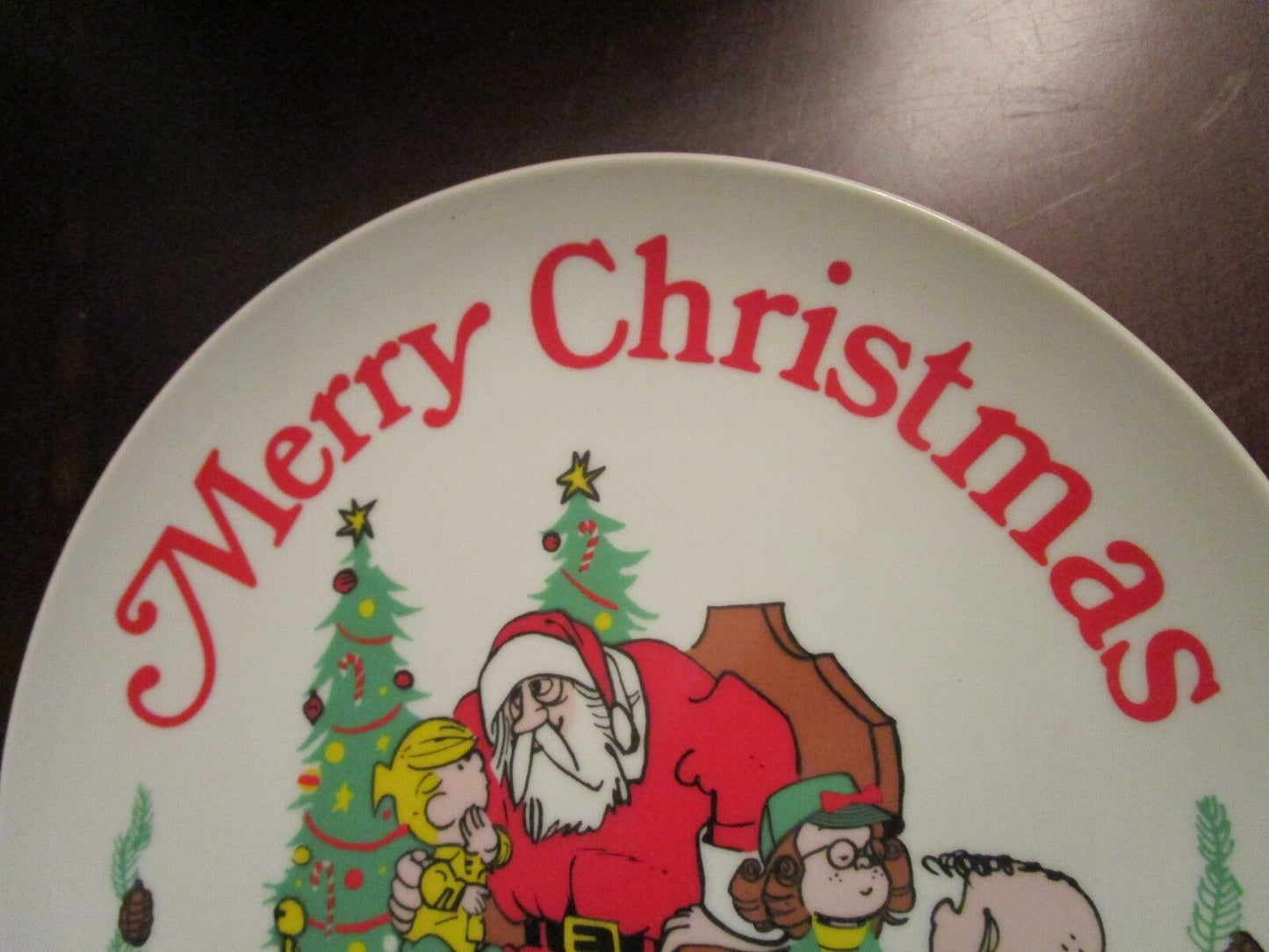 1976 DENNIS THE MENACE CHRISTMAS PLATE LIMITED EDITION HANK KETCHAM 9 1/2" [*4]