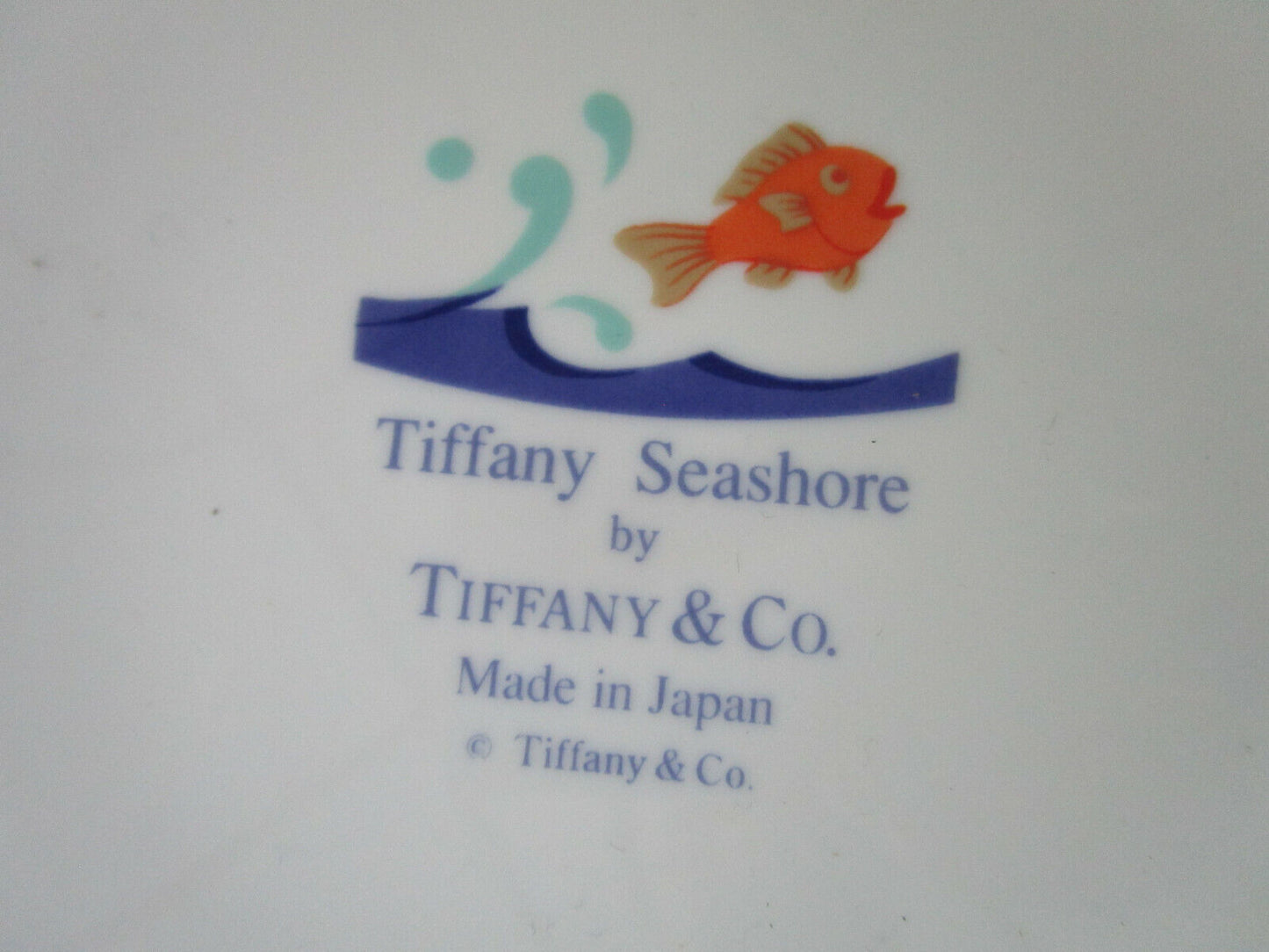 TIFFANY SEASHORE CERAMIC CHILDREN  PLATE AND BOWL